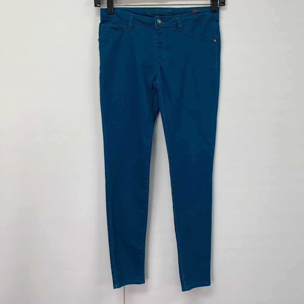 Arizona Jeans Jeggings Pants 16 Regular Juniors Blue Skinny Adjustable Waist
